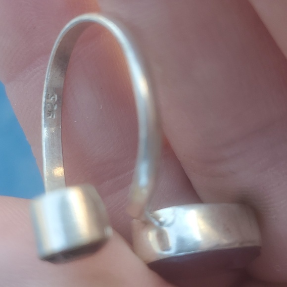 New Ruby and Garnet Adjustable 925 Silver Ring. - Picture 6 of 6